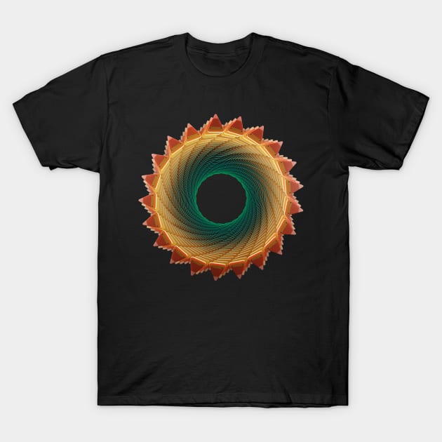 Candy Corn Star-Teal T-Shirt by DanielLiamGill